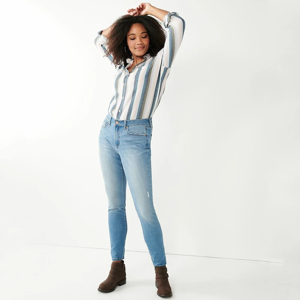 Women's Sonoma Goods For Life® Curvy High-Waisted Skinny Jeans 12 Women's Sonoma Goods For Life® Curvy High-Waisted Skinny Jeans - Image 10