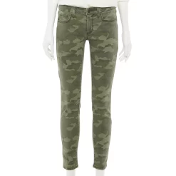 Women's Sonoma Goods For Life® Supersoft Stretch Midrise Skinny Jeans -Sonoma Store 5671206 Green Camo
