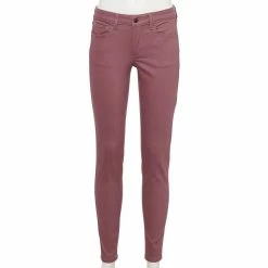 Women's Sonoma Goods For Life® Supersoft Stretch Midrise Skinny Jeans -Sonoma Store 5671206 Macbeth Purple
