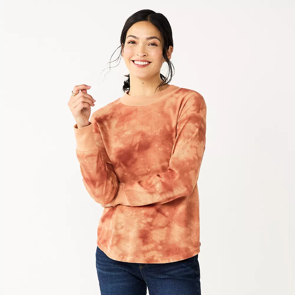 Women's Sonoma Goods For Life® Mockneck Waffle Top 11 Women's Sonoma Goods For Life® Mockneck Waffle Top - Image 9