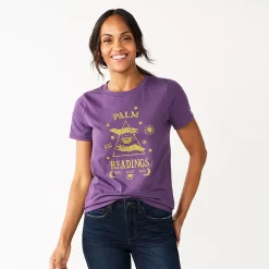 Women's Sonoma Goods For Life® Short Sleeve Graphic Tee -Sonoma Store 5686029 Purple Palm Reading