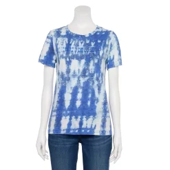 Women's Tall Sonoma Goods For Life® Essential Crewneck Tee -Sonoma Store 5686288 Indigo Tie Dye