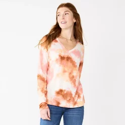 Petite Sonoma Goods For Life® Everyday Long Sleeve V-Neck Top