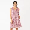 Women's Sonoma Goods For Life® Tiered Sleeveless Dress -Sonoma Store 5748599 Pink Floral