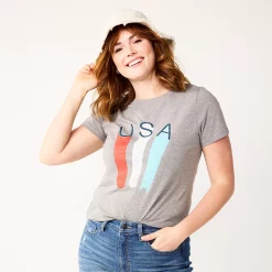 Women's Sonoma Goods For Life® Patriotic Graphic Tee -Sonoma Store 5757625 Gray Usa