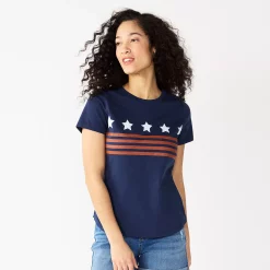 Women's Sonoma Goods For Life® Patriotic Graphic Tee -Sonoma Store 5757625 Navy Stars Stripes
