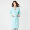 Women's Sonoma Goods For Life® Cloud Knit 3/4 Sleeve Robe -Sonoma Store 5780935 Aqua