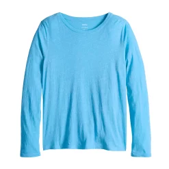 Women's Sonoma Goods For Life® Adaptive & Easy Dressing Everyday Long Sleeve Top -Sonoma Store 5816132 Light Blue