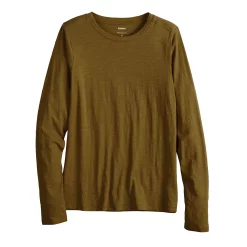 Women's Sonoma Goods For Life® Adaptive & Easy Dressing Everyday Long Sleeve Top -Sonoma Store 5816132 Olive