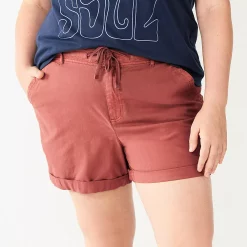 Plus Size Sonoma Goods For Life® Utility Shorts -Sonoma Store 5926948 Maron Petl