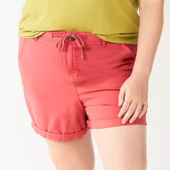 Plus Size Sonoma Goods For Life® Utility Shorts -Sonoma Store 5926948 Pink