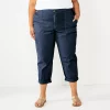 Plus Size Sonoma Goods For Life® Cargo Utility Capri Pants -Sonoma Store 5927176 Navy