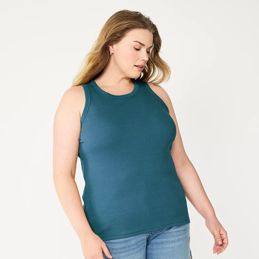 Plus Size Sonoma Goods For Life® High Neck Layering Tank 10 Plus Size Sonoma Goods For Life® High Neck Layering Tank - Image 8