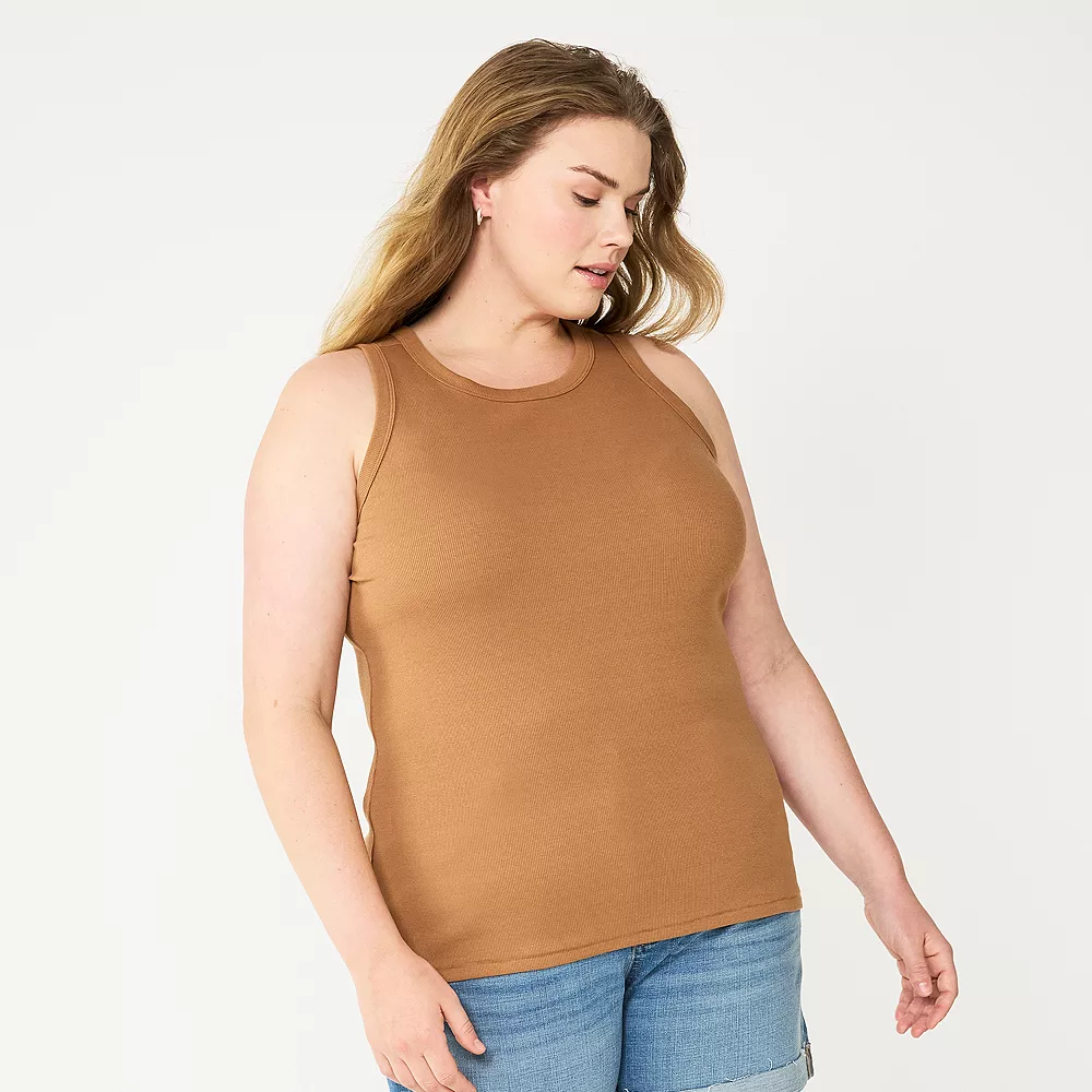 Plus Size Sonoma Goods For Life® High Neck Layering Tank 5 Plus Size Sonoma Goods For Life® High Neck Layering Tank - Image 3