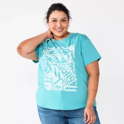 Plus Size Sonoma Goods For Life® Relaxed Graphic Tee 15 Plus Size Sonoma Goods For Life® Relaxed Graphic Tee -Sonoma Store 5988101 Turqouise Geo