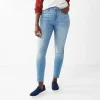 Women's Sonoma Goods For Life® Curvy High-Waisted Skinny Jeans -Sonoma Store 6120421 Mariano